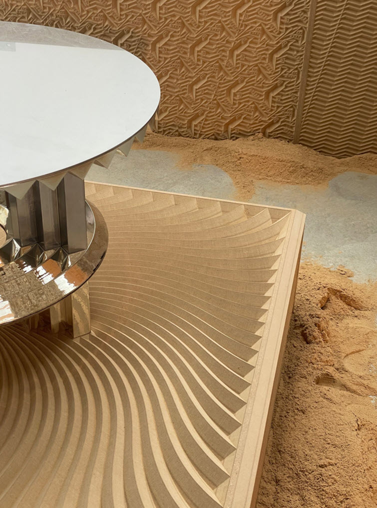 Master Oak panels at Salone del Mobile in Milan